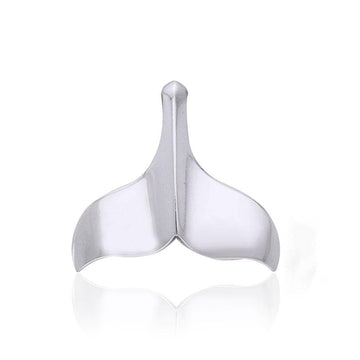Whale Tail Sterling Silver Pendant WP034 - Jewelry